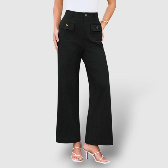 Rosea | Women's Casual Loose Pants with Side Pockets