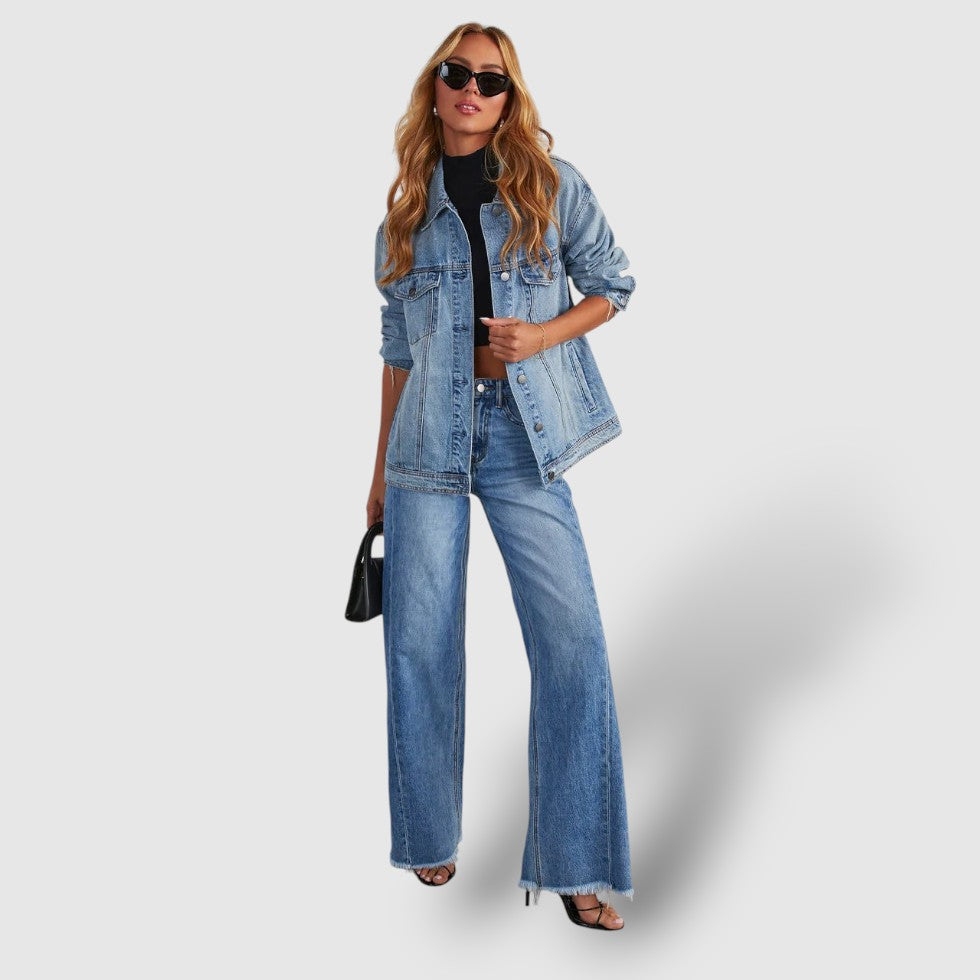 Rosea | Women's Wide-Leg Denim Jeans