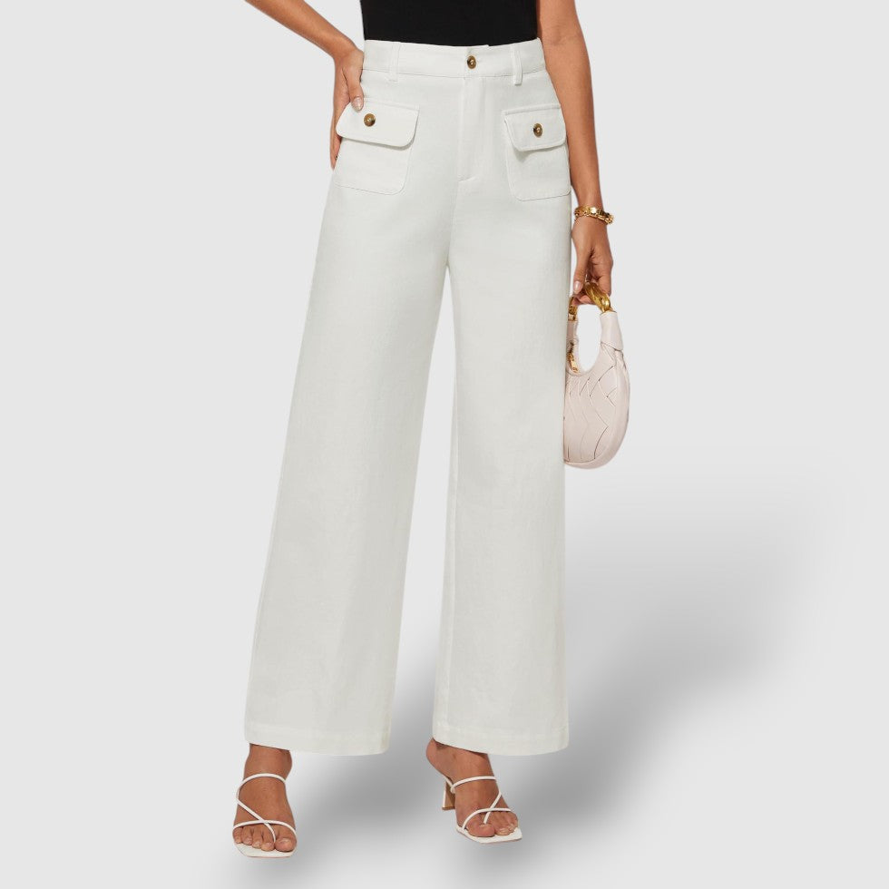 Rosea | Women's Casual Loose Pants with Side Pockets