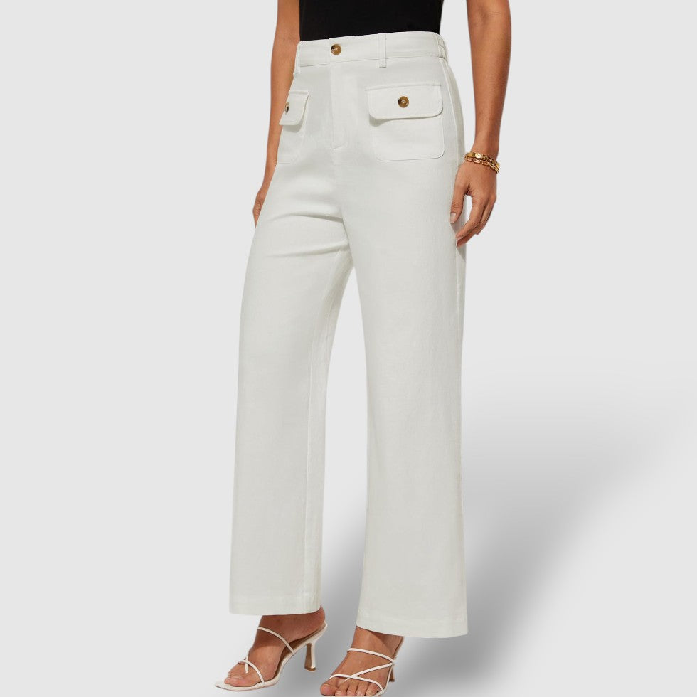 Rosea | Women's Casual Loose Pants with Side Pockets