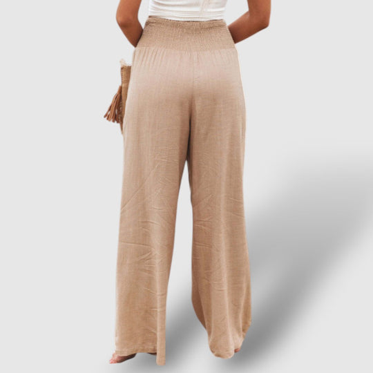 Rosea | Women's Casual Wide-Leg Linen Pants