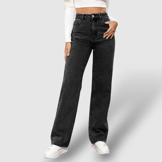 Rosea | Women's High-Waisted Straight-Leg Jeans