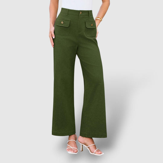 Rosea | Women's Casual Loose Pants with Side Pockets