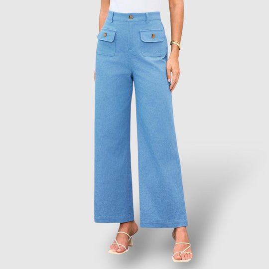 Rosea | Women's Casual Loose Pants with Side Pockets