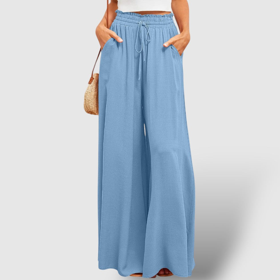 Rosea | Women's Casual Wide-Leg Linen Pants