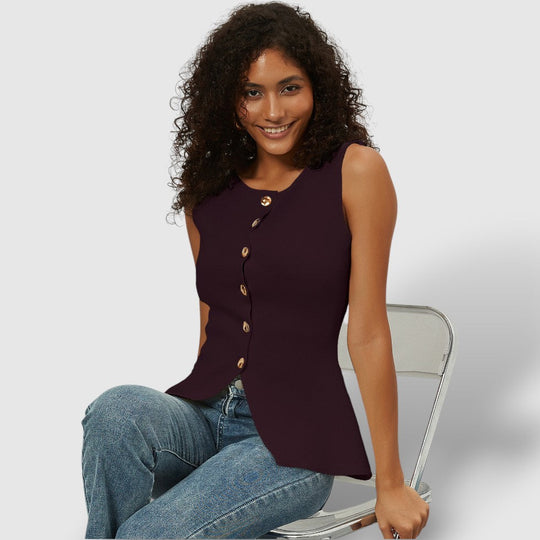 Rosea | Women's Buttoned Cardigan Top