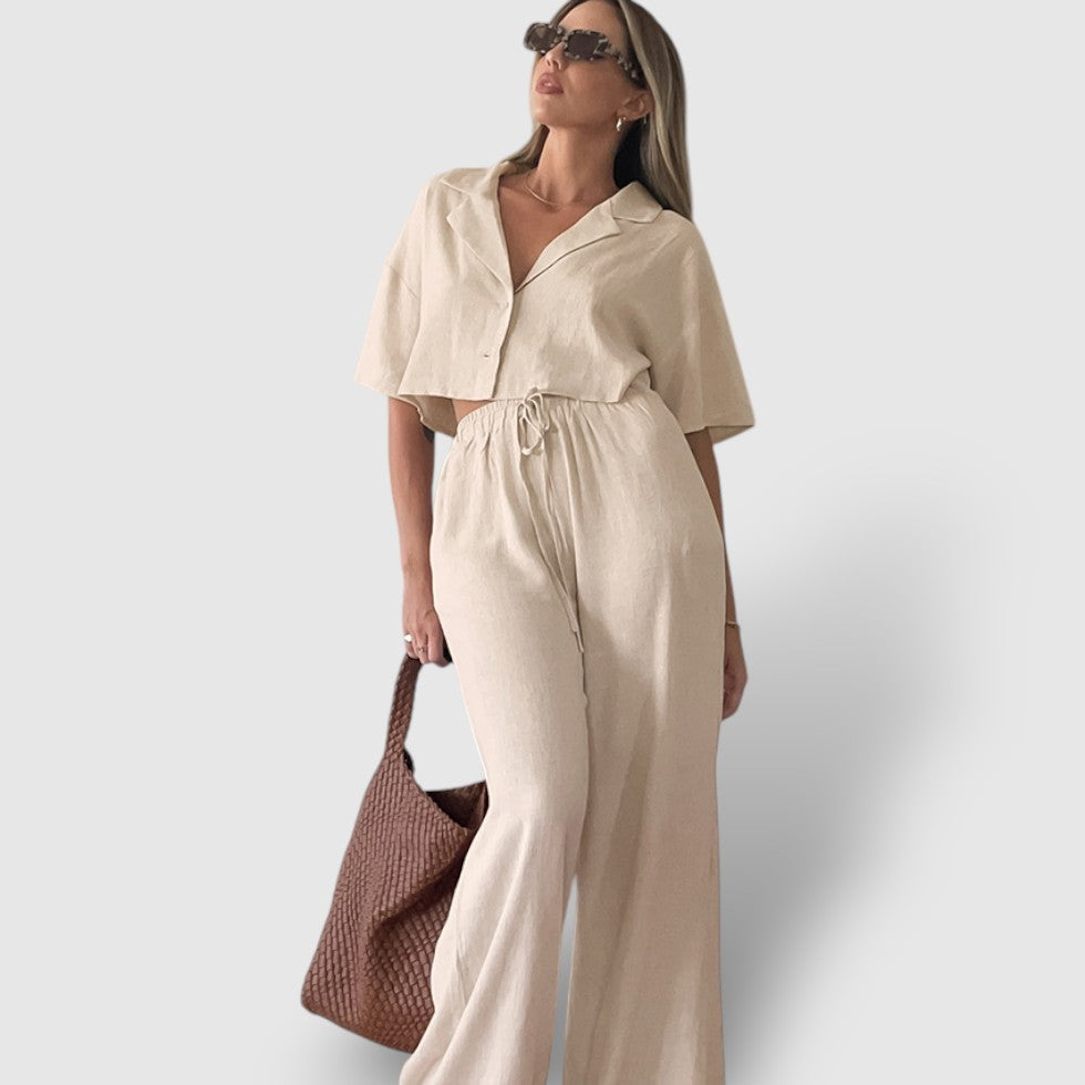 Rosea | Women's Linen Two-Piece Set