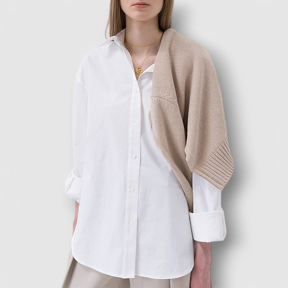 Rosea | Women's Oversized Long Sleeve Cotton Shirt