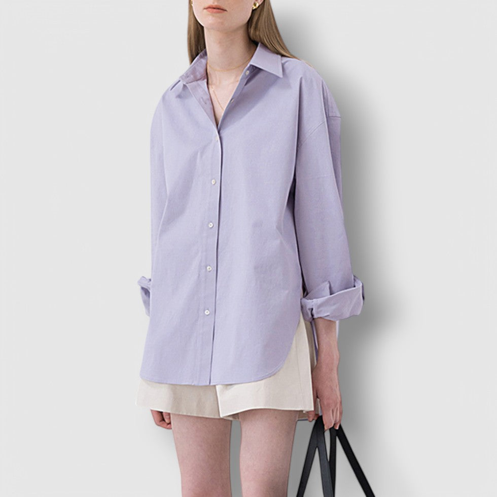 Rosea | Women's Oversized Long Sleeve Cotton Shirt