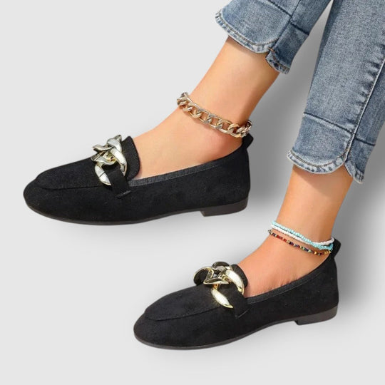 Rosea | Women's Suede Loafers Flats