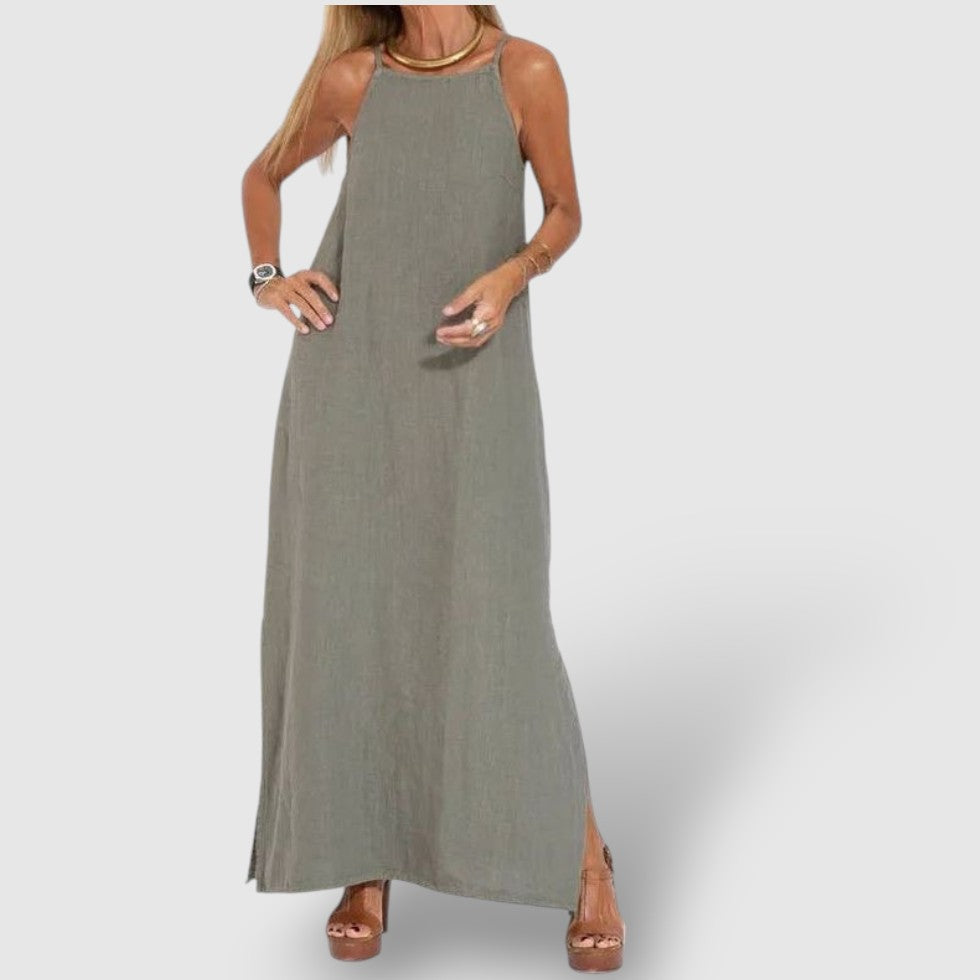 Rosea | Women's Linen Midi Dress