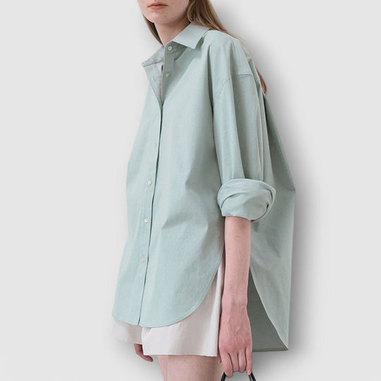 Rosea | Women's Oversized Long Sleeve Cotton Shirt