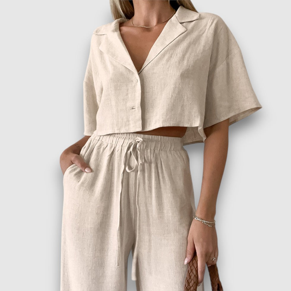 Rosea | Women's Linen Two-Piece Set