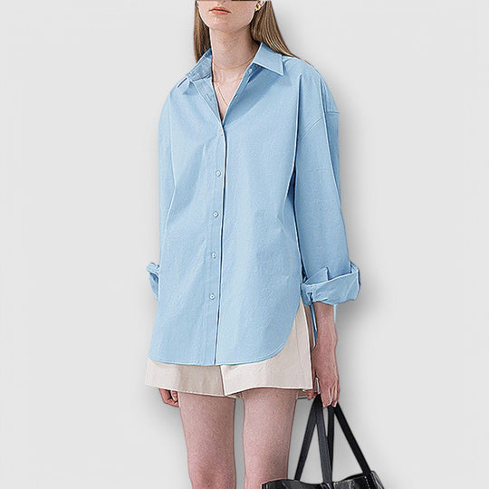 Rosea | Women's Oversized Long Sleeve Cotton Shirt