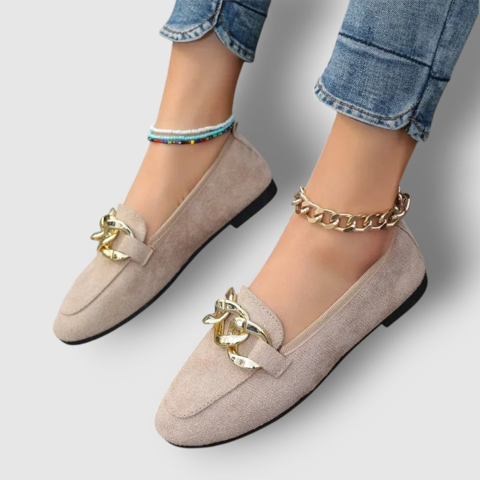 Rosea | Women's Suede Loafers Flats