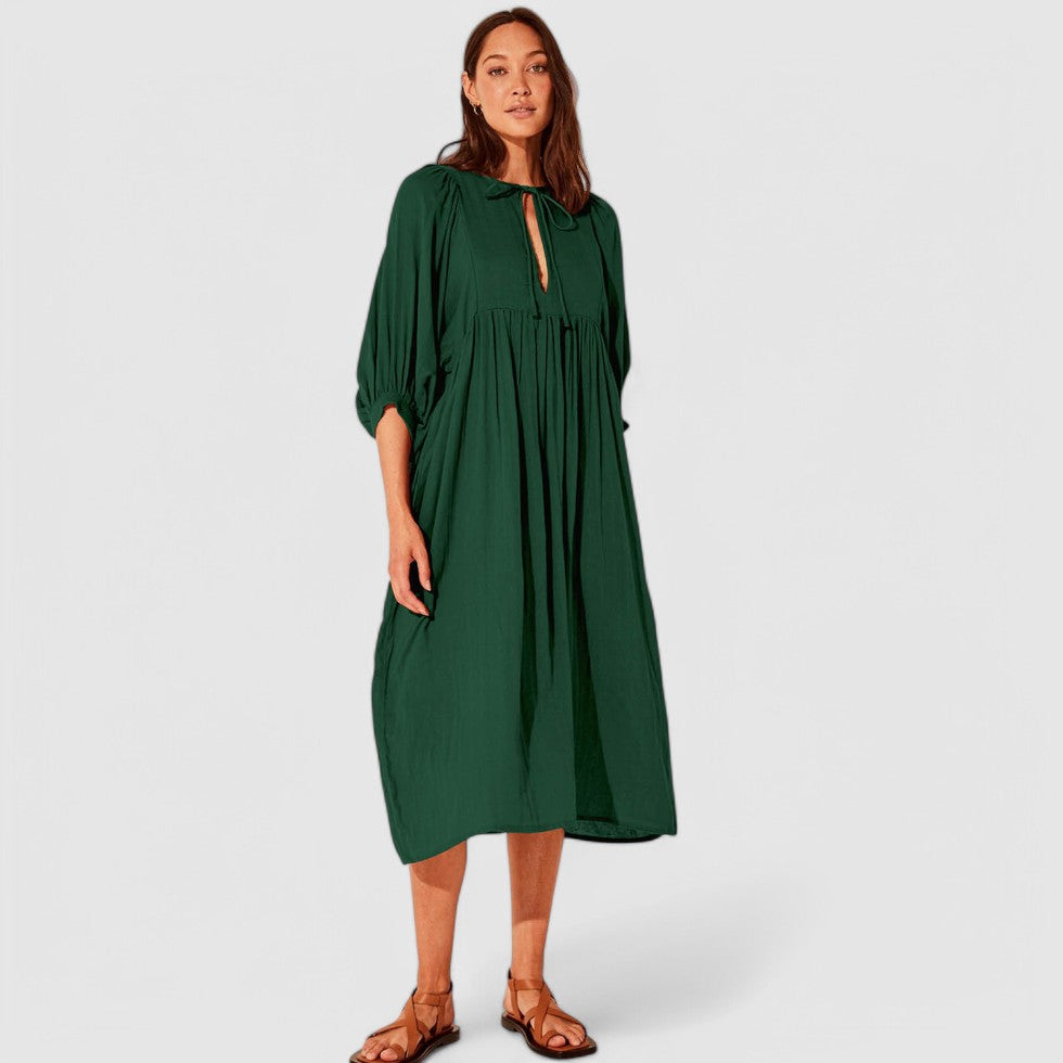 Rosea | Women's Loose Sleeve Midi Dress