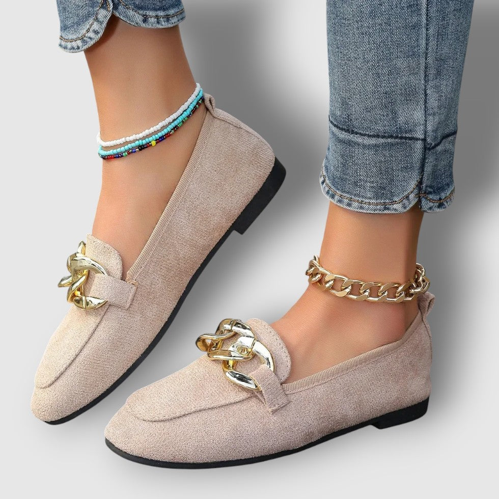 Rosea | Women's Suede Loafers Flats