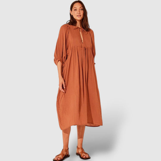 Rosea | Women's Loose Sleeve Midi Dress